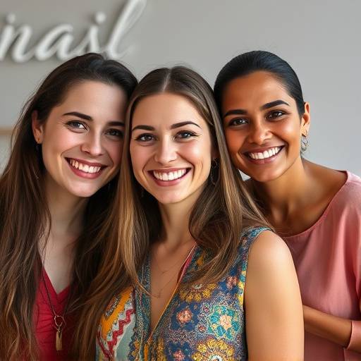 Retrato de Ana Paula, a fotógrafa principal da Luz & Cor Fotografia, sorrindo.